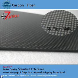 Weave Carbon Fiber Plate Flexible Tripod Type 3.0mm ±0.1mm Thickness