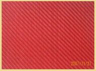 Red Twill Weave 3K Carbon Fiber Composite Plate / Sheeting used in aerospace / Marine