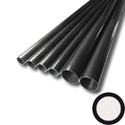 500mm 19.6 Inches Carbon Fiber Tubes Glossy Surface 3K Roll Wrapped 100% Pure