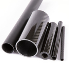 100% Customized Size Carbon Fiber Round Tubes Abrasion Resistant