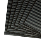 100% 3K Plain Weave Carbon Fiber Sheets Plate 200 X 300 X 1 MM
