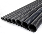 High Strength Carbon Fiber Tube Twill Weave 1/2" ID X 5/8" OD X 6 Ft. Long