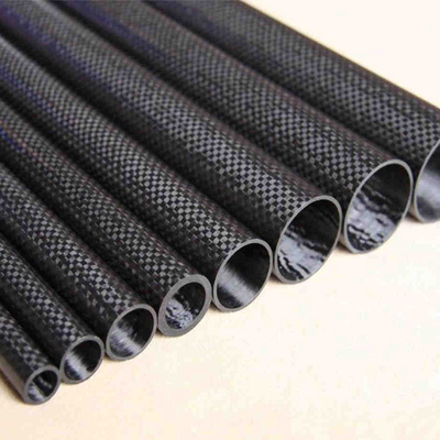 10 X 8 X 1000mm 100% 3K Carbon Fiber Tube High Pressure Resistance