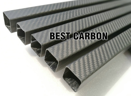High Strength Radiation Resistant 3K Customized Size Carbon Fiber Rectangular Tube
