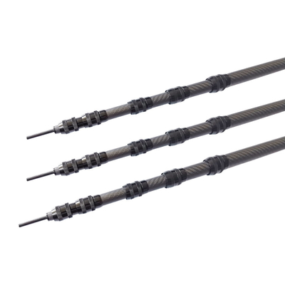 Exceptionally Rigid High Corrosion Resistance 3K Carbon Fiber Telescopic Pole