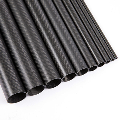 Customized High Modulus 8mm 15mm 3K Glossy Carbon Fiber Tube