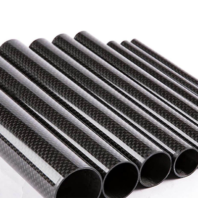 Customized High Modulus 8mm 15mm 3K Glossy Carbon Fiber Tube