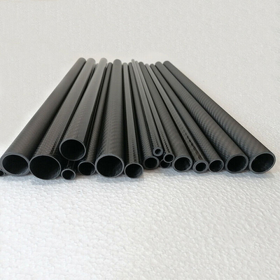 Customized High Modulus 8mm 15mm 3K Glossy Carbon Fiber Tube