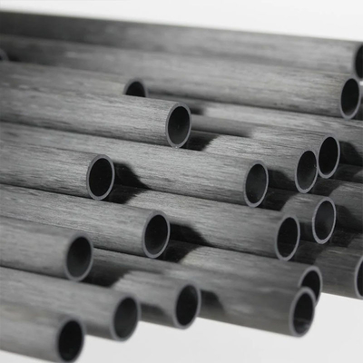 High Pressure Resistance Flexibility Pultruded Round Carbon Fiber Tubes