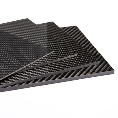 T300 3K 100% Full Carbon Fiber Sheet Twill Glossy Forged Plate Customized Size And Thickness