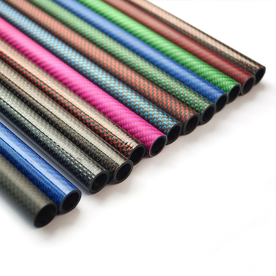 Customization 100% Real 3k Colorful Carbon Fiber Tube Carbon Fiber Color Tube