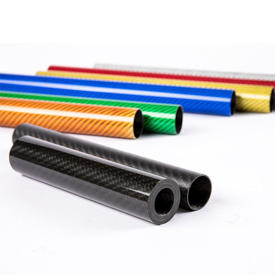 Customization 100% Real 3k Colorful Carbon Fiber Tube Carbon Fiber Color Tube