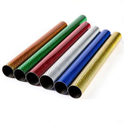 Customization 100% Real 3k Colorful Carbon Fiber Tube Carbon Fiber Color Tube