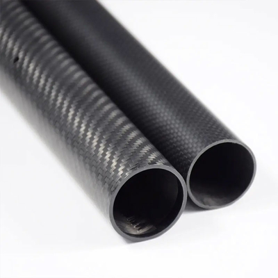 Carbon Fiber Tube 25mm x 23mm x 500mm 3K Roll Wrapped 100% Carbon Fiber Tube Glossy Surface