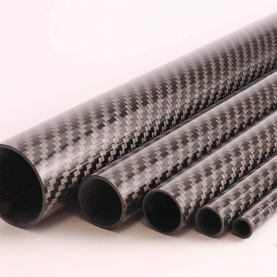 Carbon Fiber Tube 25mm x 23mm x 500mm 3K Roll Wrapped 100% Carbon Fiber Tube Glossy Surface