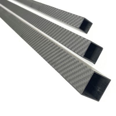 High Crushing Strength And Stiffness Lightweight 100% 3K Carbon Fiber Square Tubes