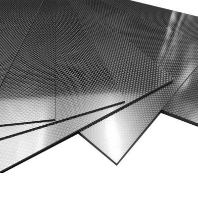 Carbon Fiber Flat Plate 100mm X 250mm X 2mm Thick - 100% 3K Tow Plain Weave High Gloss Surface