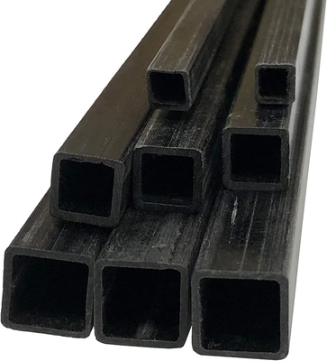 8mm X 8mm x 1000mm Pultruded 3K Carbon Fiber Square Tube  Black Matte Finish
