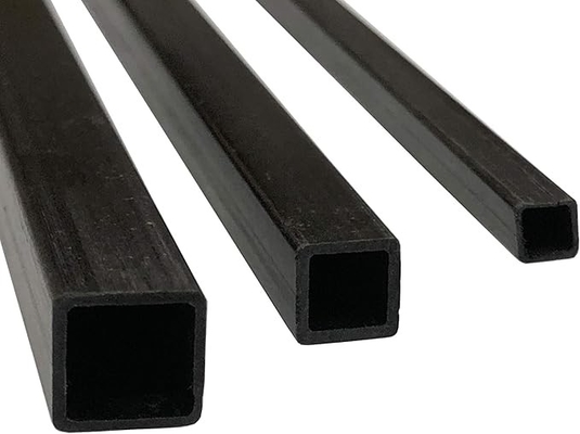 8mm X 8mm x 1000mm Pultruded 3K Carbon Fiber Square Tube  Black Matte Finish