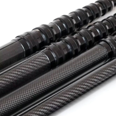 Extension Durable Multi-Sections 3K Carbon Fiber Telescopic Tube / Telescopic Pole