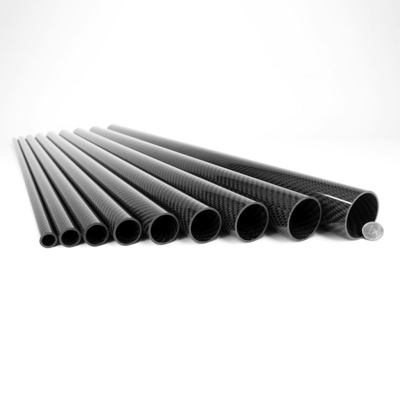 High Strength Carbon Fiber Tube 25mm OD Round 3K Twill-Weave For UAV