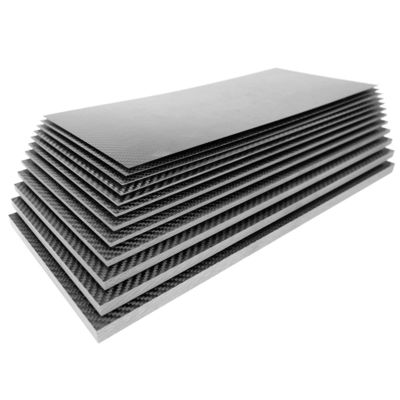 Custom Sizes Ultra-Thin Carbon Fiber Panels 3K Weave Matte / Glossy Finish