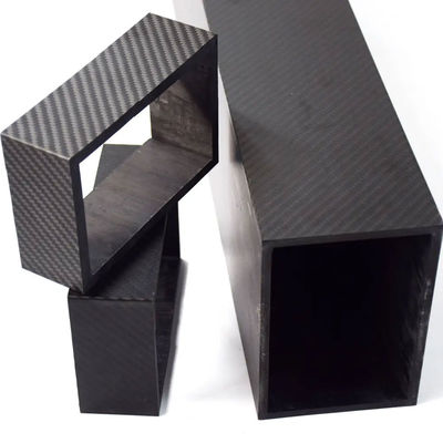 3K Full Carbon Fiber Square Tube, High Strength Length 500mm OD 10mm 15mm 20mm 22mm 25mm 30mm