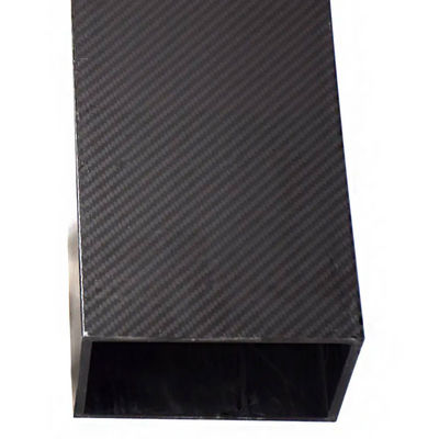 Customized 100% 3K Carbon Fiber Square Pipe Glossy Surface Rectangular Tube