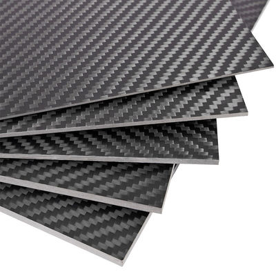 Twill Weave Carbon Fiber Plate 200x300mm Glossy or Matte Finish