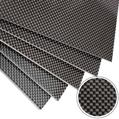 Twill Weave Carbon Fiber Plate 200x300mm Glossy or Matte Finish