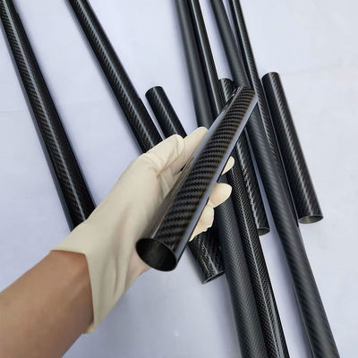 Customizable Carbon Fiber Tube, Lightweight Carbon Fiber Round Tube, High-Strength Black Carbon Tube