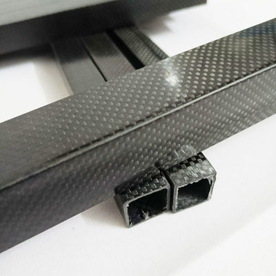 3K Full Carbon Fiber Square Tube High Strength Length 500mm OD 10mm 15mm 20mm 22mm 25mm 30mm