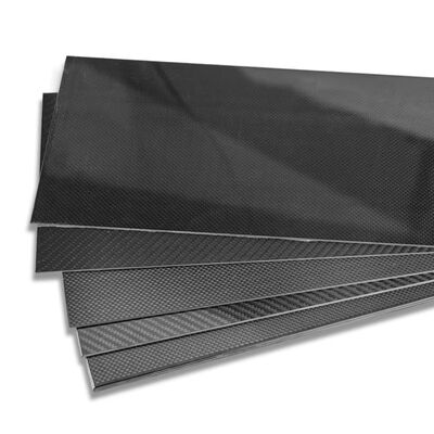 Industrial Grade Glossy Carbon Fiber Plate - High Tensile Strength & Corrosion Resistant