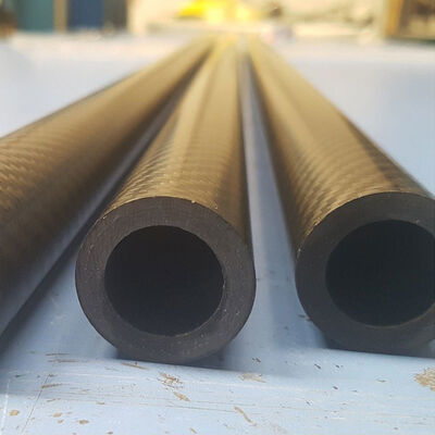 3K Plain Weave Carbon Fiber Tube CFRP Round Pipe with Custom Diameter and Excellent Fatigue Resistance