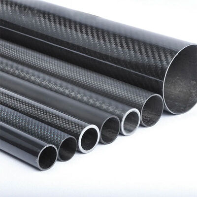 Ultra High Modulus 3K Plain Weave Carbon Fiber Tube 0.375 x 0.503 x 60 Inch
