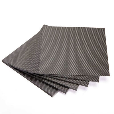 250 x 300 x 1.5mm Carbon Fiber Board 3K Twill Plain Weave Glossy Matte