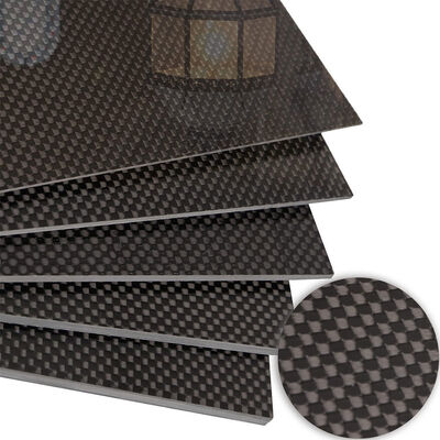 600MM*600MM Carbon Fiber Sheet Plate, Custom Thickness, 3K Twill/Plain Weave CFRP Panel