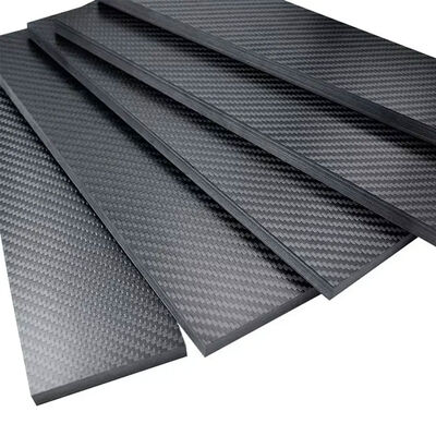 Custom Glossy Finished Plain Weave 3K Carbon Fiber Sheet/Plate 1mm Thick
