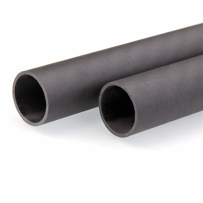 High Pressure Resistance Flexibility Pultruded Round Carbon Fiber Tubes