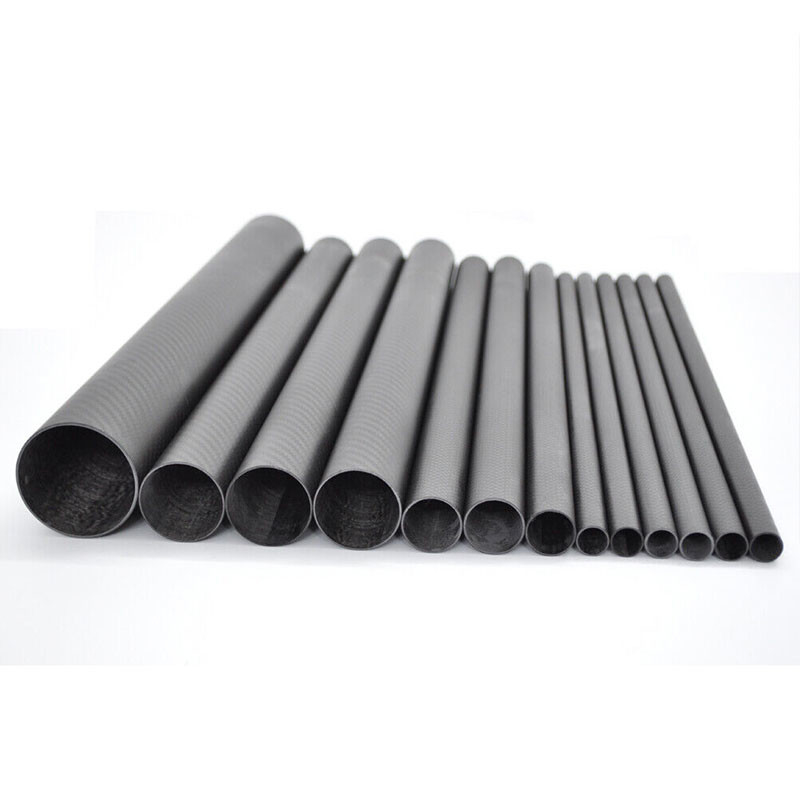High Tensile Carbon Fiber Round Tube Filament Winding Carbon Fiber Tube