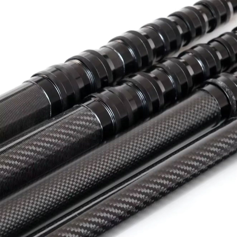 Extension Durable Multi-Sections 3K Carbon Fiber Telescopic Tube / Telescopic Pole