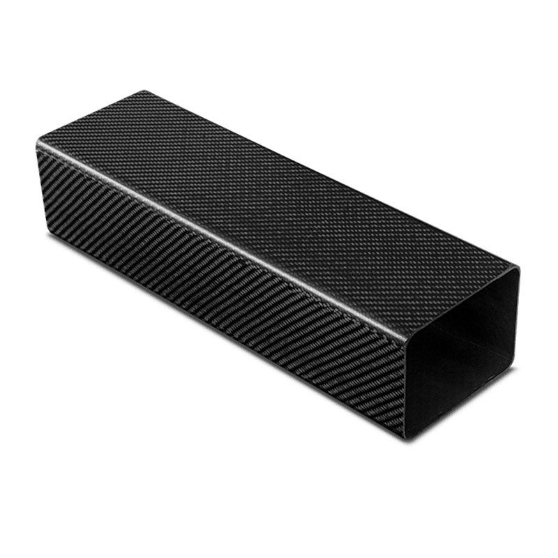 Customized 100% 3K Carbon Fiber Square Pipe Glossy Surface Rectangular Tube