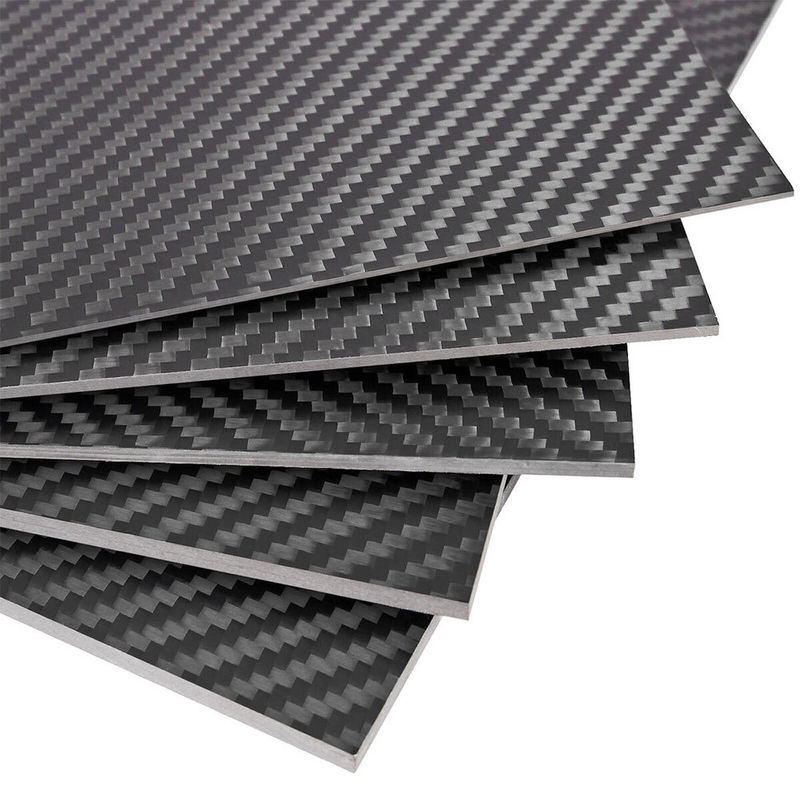 Twill Weave Carbon Fiber Plate 200x300mm Glossy or Matte Finish